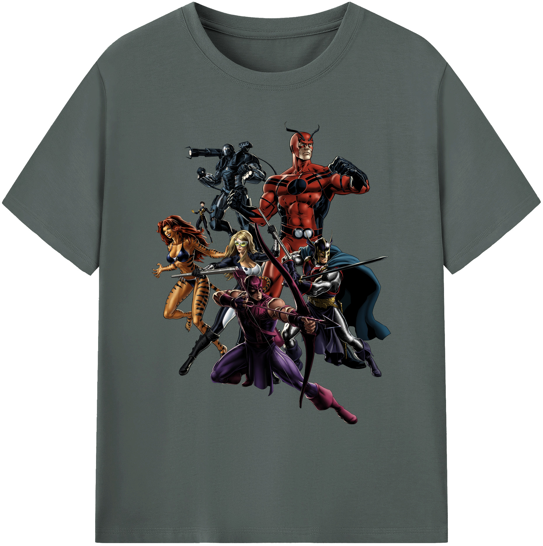（画像用） アベンジャーズ The Avengers 綿100％ メンズ半袖Tシャツ｜肌触りやわらか＆通気性